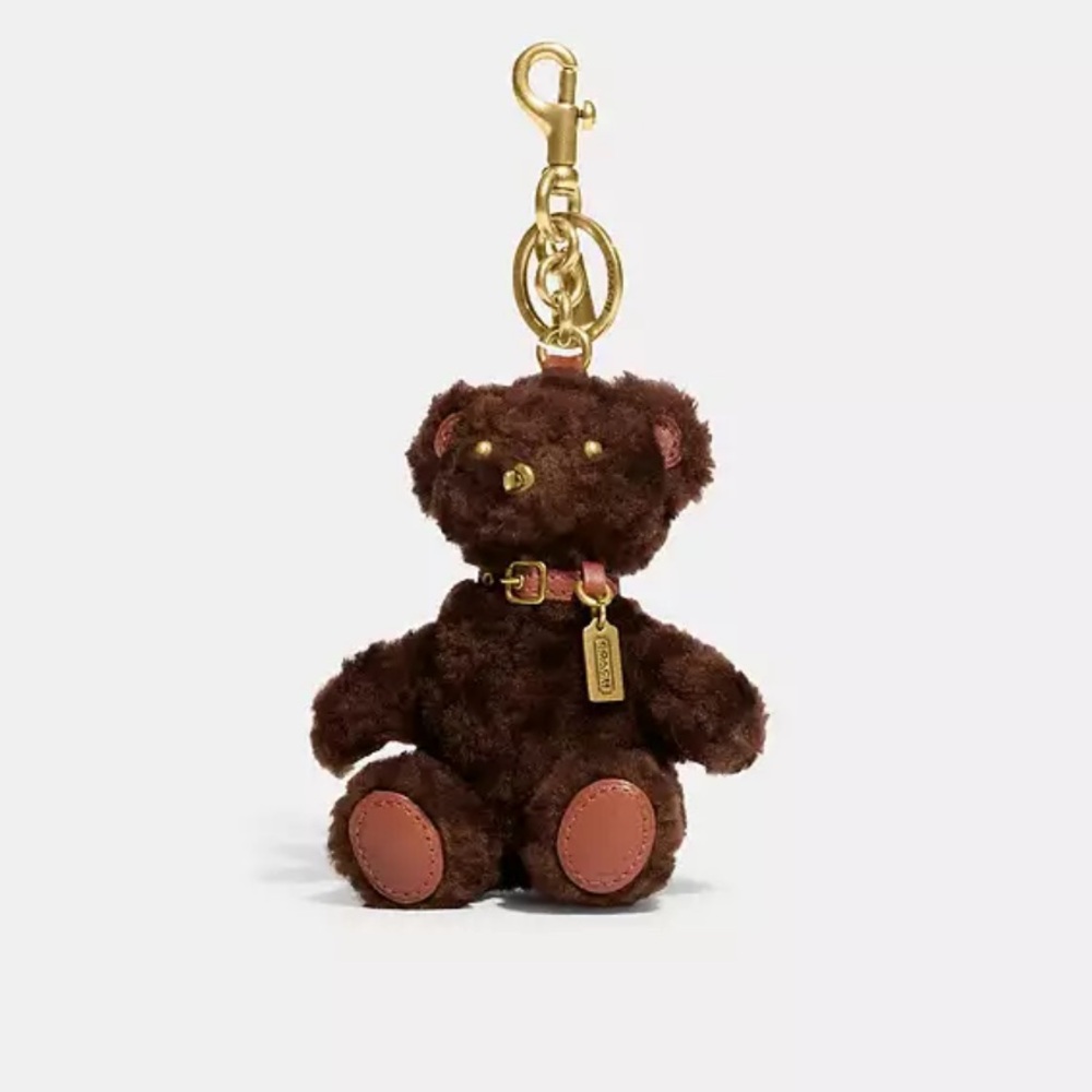 Coach Bear Bag Charm NWT Chocolate Brown Color 🧸🤎 Giftable Condition & Sold Out